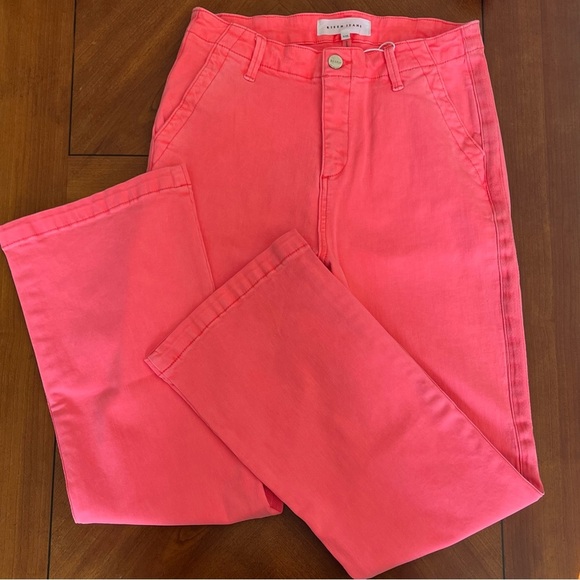 NWT RISEN Jeans Women’s Size 9/29 Coral Pink Stretch Jeans Kenya - Picture 3 of 9
